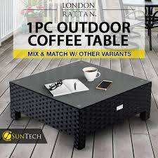 Teak + table outdoor is a leading provider of teak outdoor coffee and side tables. Black Outdoor Coffee Table Shop London Rattan Coffee Tables