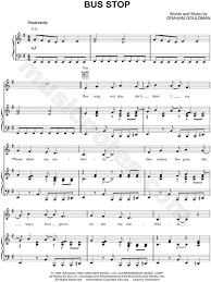 Let's face it when you had the beatles, stones, kinks, who, etc. The Hollies Bus Stop Sheet Music In E Minor Transposable Download Print Sku Mn0101296