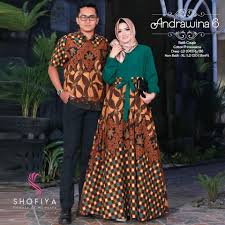 38 trend gamis brokat kombinasi batik siap dipakai lebaran bareng keluarga. Couple Andrawina 6 Ori Gamis Original Shofiya Facebook