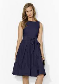 Lauren Ralph Lauren Jersey And Taffeta Dress Cocktail Dress Taffeta Dress Retro Summer Dress