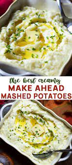 Make Ahead Mashed Potatoes Are The Best Idea For A Crowd At The Holidays You Ll Love These Easy Creamy Pot Make Ahead Mashed Potatoes Mashed Potatoes Recipes