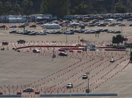 Dodger stadium is back up and running. a post on social media described the demonstration as the scamdemic protest/march. it advised participants to please refrain from wearing. Biggest Vaccination Site In Us Set To Open At Los Angeles Dodger Stadium Times Of India