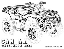 When it gets too hot to play outside, these summer printables of beaches, fish, flowers, and more will keep kids entertained. Four Wheeler Coloring Pages Of Can Am Outlander 800r At Coloringkidsboys Com Truck Coloring Pages Monster Truck Coloring Pages Mermaid Coloring Pages