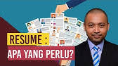 3 sumber dana untuk biayai kuliah kamu sendiri. Tips Susun Sijil Untuk Temuduga Kerja Kerajaan Swasta Youtube