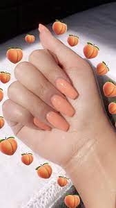 However, you should know that when we are talking about acrylic nails that there are, actually, only two types of them. Pin By Pb On Nails Peach Acrylic Nails Acrylic Nails Coffin Short Peach Nails