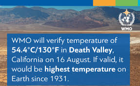 The un's scientific voice on the state and behaviour of our atmosphere and climate. Deathvalley Png World Meteorological Organization