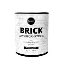 Repeat this, lining up the grout lines until you need to trim your end piece to fit. Giani 1 Pt Whitewashed Brick Transformations Fg Bt White Pt The Home Depot