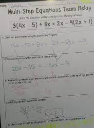 Turn Multi Step Problems Into Team Activities In 2020 With Images Teaching Algebra School Algebra Teaching Math
