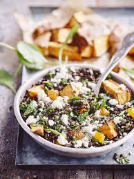 Pin Van Amy Op Salades Delices Linzensalade Zoete Aardappel Voedsel Ideeen