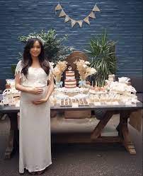 Rustic Neutral Lamb Baby Shower Cake Dessert Table Baby Shower Dessert Table Rustic Baby Shower Unisex Baby Shower