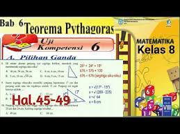 Pada akhir semeater biasanya diadakan uji kompetensi untuk mengetahui sejauh mana pemahaman. Uji Kompetensi 6 Halaman 45 49 No 1 20 Matematika Kelas 8 Smp Bab 6 Teorema Pythagoras Youtube