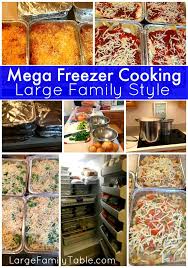 Large Family Mega Freezer Cooking Largefamilytable Com Freezer Dinners Freezer Meal Planning Freezer Meal Prep