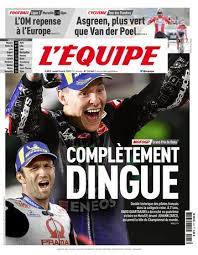 Directs commentés, images et vidéos à regarder et à partager ! Le Journal L Equipe L Edition Du 05 Avril 2021 L Equipe