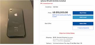 (you can make a new account or use your existing account as well). Iphones On Ebay With Fortnite Installed Are On Ebay For As High As 10 000