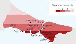 .bursa, diyarbakır, eskişehir, gaziantep, kayseri, kırşehir, malatya, muğla, mersin, samsun, şanlıurfa ve van'ın da bulunduğu 46 ilin deprem riski azaldı. Iste Istanbul Un Ilce Ilce Deprem Risk Haritasi Guncel