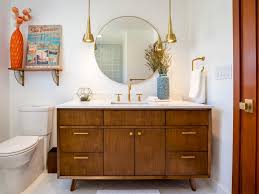Some of the space under your sink will be taken up by plumbing, so if you need additional bathroom storage, look for options with drawers, shelves, or side cabinets to maximize your storage space. Powder Room Vanities Hgtv