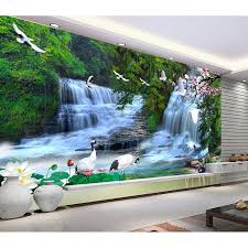 الطبيعية المشهد صورة مخصصة ورق حائط 3d رومانسية الجداريات أريكة خلفية للماء غير خلفية قماش من الجدران 209 Photo Wall Wall Photoswall Mural Aliexpress