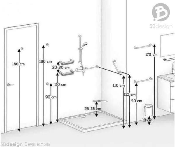 Mẫu thiết kế phòng tắm đẹp mới nhất 2026 - 3B Design