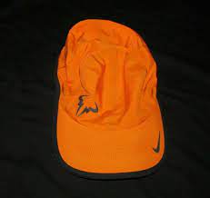 Nike Rafa Bull Logo Featherlight Mens Tennis Hat Copper Flash Black Nike Baseballcap Bull Logo Mens Tennis Nike Tennis