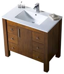 parsons 37 porcelain top vanity