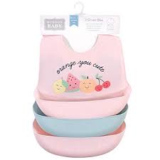 Hudson Baby Unisex Baby Silicone Bibs Cute Fruit One Size Pricepulse