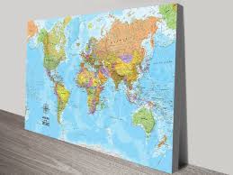 Framed push pin travel maps canvas. Bespoke World Travel Push Pin World Map Canvas Artwork Sydney