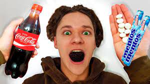 Coca Cola And Mentos In The Mouth Experiment Youtube