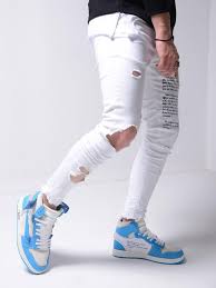 Black And White Jeans Mens Fashion Menswear Outfits Denim Sweater Mens Men Shirt Hoodie Wear Style Fashstop Tracksuit Vans Conv In 2020 White Jeans Men Dress Suits For Men Denim Shirt With Jeans