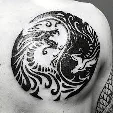 Another tattoo design.more practice practice practice. 13 Yin Yang Tattoo Design For Men