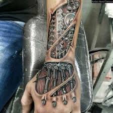 02874 Tattoo Spirit Hand Tattoos Biomechanic Tattoo Tattoo Arm Mann Tattoo Ideen