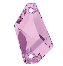 Clearance 23x13mm Light Amethyst Swarovski Sew On De Art Rhinestones Light Amethyst Swarovski Rhinestones Amethyst