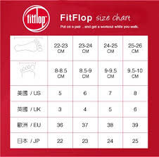 Fitflop A Workout While You Walk Fitflop Size Chart For