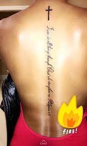 Tattoosforwomen Spine Tattoos Ribbon Tattoos Verse Tattoos