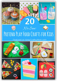 ‪20 No Sew Pretend Play Food Crafts for Kids‬‏