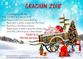 Fac platouri cu cate putin, vin si vecinii si rudele cu colindul si servim pe fiecare cu cate ceva, din dulciuri daruim o parte. Craciun 2018 Hotel Silva Busteni