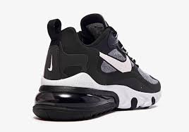 Black And White Nike 270 Reacts Nike Air Max 270 React Black Grey White Ao4971 001 At6174 001 Release Date Sneakernews Com Nike Air Max Air Max 270 Nike Air
