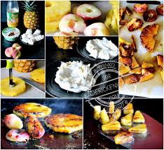 Pavlova Pavlova Ananas Peches Plancha Caramel Pavlova Recette Plancha Caramel