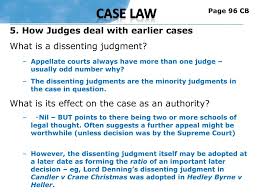 Case Law 5 How Judges Deal With Earlier Cases Ppt Download