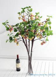 Door wreath fake fruit tree frosted fake branch artificial plants fabric decor wreath decor fruit fake tree ins artificial plants autumn wedding table decorations apple color plastic film trees artificialb tree. 1 Pcs 100 Cm Beautiful Artificial Plastic Apple Tree Branch Home Decoration F434 Tree Branch Branche Decorationartificial Decor Aliexpress