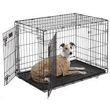 This is going to be a review of the midwest life stages double door folding metal dog crate. Midwest Icrate Double Door Folding Dog Crate 36 L X 23 W X 25 H Petco