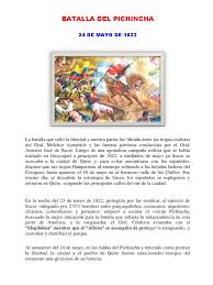En la noche orden el ascenso y al amanecer del 24 de mayo. Resumen Batalla De Pichincha 24 Mayo 1822