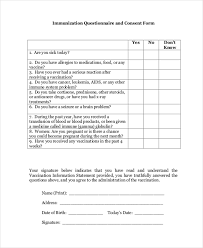 Try this survey template for free! Free 9 Sample Questionnaire Consent Forms In Pdf Ms Word