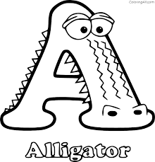 Check out our alligator coloring selection for the very best in unique or custom, handmade pieces from our shops. Letter A Is For Alligator Coloring Page Coloringall