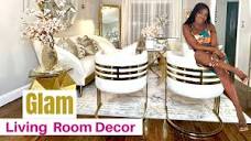 GLAM LIVING ROOM DECORATING IDEAS | Featuring Glam Style Home ...