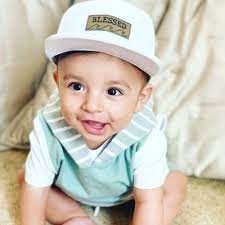 Personalized Name Snapback Hat With Wave Design, Baby Infant Toddler Kids  and Adult