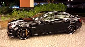 C63 Amg V8 Mercedes Benz All Black With Yellow Break Calipers Youtube