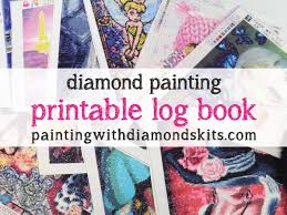 Printable Diamond Painting Log Book Page Track Diamond Painting Projects Printable Project Organizer Editable Pdf Diamond Painting Kits Painting Kits Diamond Painting Painting Projects