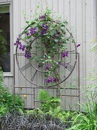 Metal garden trellis for climbing plants flower heart round shape plant hol gw. These Metal Garden Trellises Are Beautiful With Or Without Plants Metal Garden Trellis Clematis Trellis Garden Trellis