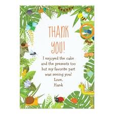 Bug Insect Thank You Cards Zazzle Com Bugs And Insects Custom Thank You Cards Birthday Invitations Diy