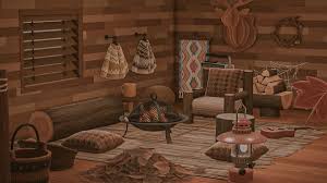 Interior acnh living room ideas. Acnh Interior Design On Twitter Cabin Life Acnh Animalcrossing